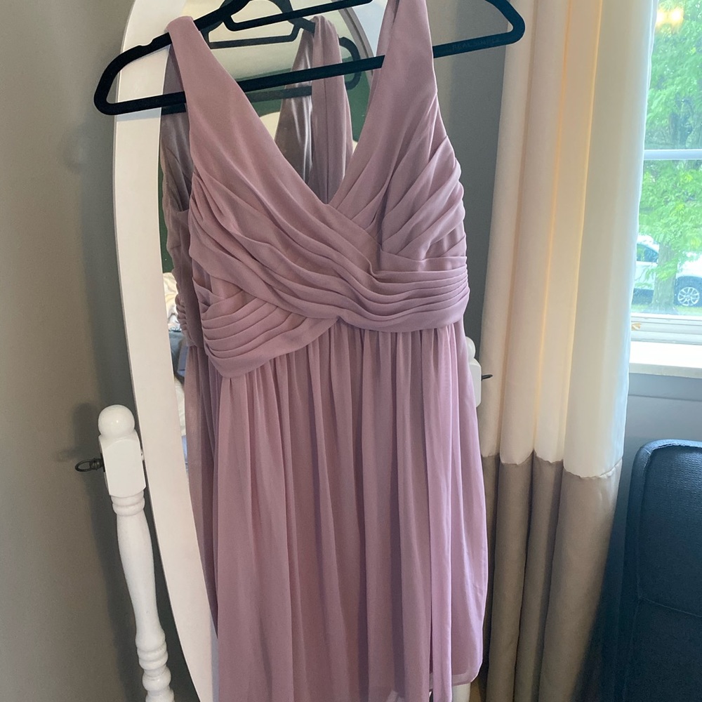 David’s Bridal Quartz Bridesmaid’s Dress, size 10